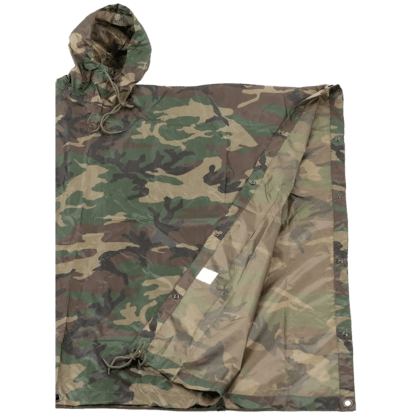 MFH Poncho Rip Stop 144x223cm – Farbe: Woodland – Bild 2