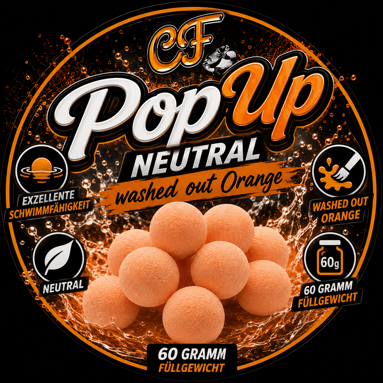 CF PopUp | neutral | washed out orange | 15 mm